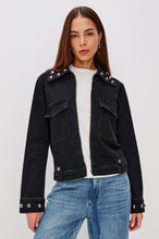 RAILS ROXBURY BLACK STONE STUDDED JACKET