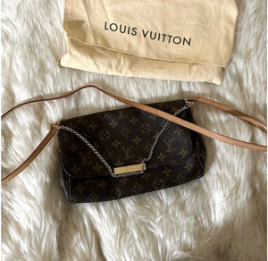 AUTHENTIC DISCONTINUED VINTAGE LOUIS VUITTON FAVORITE MM MONOGRAM SPRING 25
