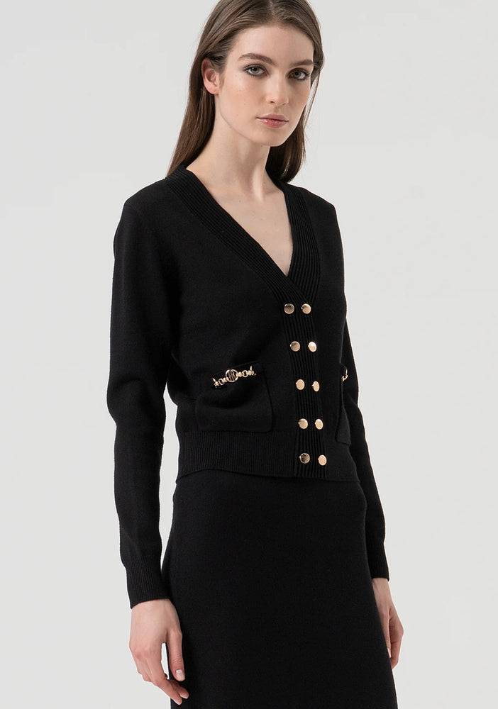 CARDIGAN /SKIRT SET REGULAR FIT DOUBLE BREASTED/SLIM SKIRT BY FRACOMINA FALL 25