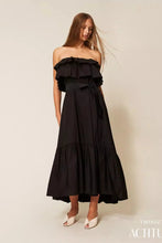 TWIN SET OFF SHOULDER POPLIN DRESS