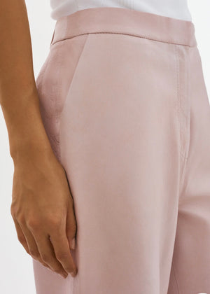 YAREN WIDE LEG CROP LEATHER PANT BY LA MARQUE IN ROSE SPRING 24
