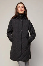LIBBY QUILTED FULL ZIP COAT WITH REMOVABLE HOOD FALL 25