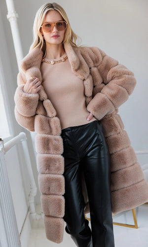 CHRISTIE FAUX FUR COAT BY GENERATION LOVE FALL 25