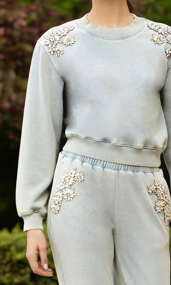 JULIE CRYSTAL PATCH SWEAT SHIRT BY GENERATION LOVE FALL 25