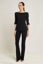 CHIARA BONI VENUSETTE HIGH WAISTED BLACK PANTS