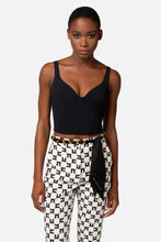 ELISABETTA FRANCHI BLACK BUSTIER TOP