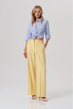 FRACOMINA GILET OVER FIT BLAZER AND FLARE PALAZZO PANT SET