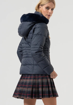 PADDED JACKET SLIM FIT WITH HOOD BY FRACOMINA FALL 25