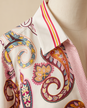 HERZENS PAISLEY SILK BLOUSE