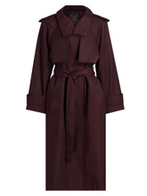LAMARQUE COLETTE BURGUNDY TRENCH COAT