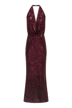 FRACOMINA LONG SLEEVELESS DRESS WITH SEQUINS