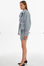 LA MARQUE DHANA | SHORT SUEDE TRENCH COAT