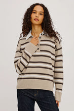 RAILS PAXTON HEATHER OAT STRIPE