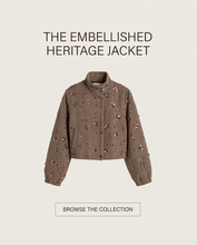 FRACOMINA PAILETTE BROWN CROPPED JACKET