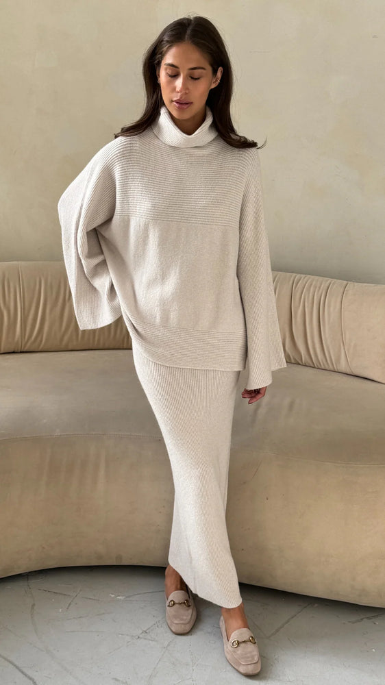 AMELIE SWEATER IN IVORY BY CHARLI FALL 25