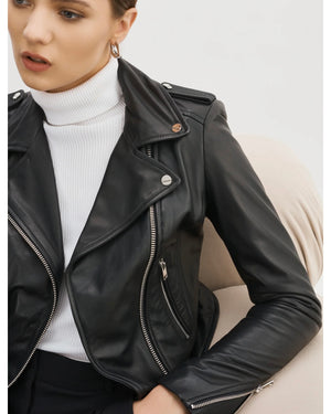 DONNA | ICONIC LEATHER BIKER JACKET