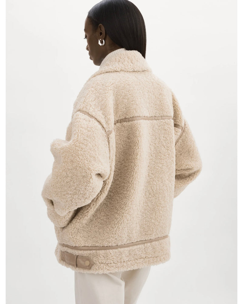 BADU | OVERSIZED FAUX SHEARLING JACKET BY LA MARQUE FALL 24