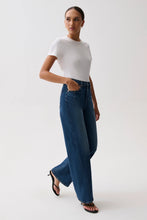 PISTOLA KYRA HIGH RISE BOWED WIDE LEG - INKWELL
