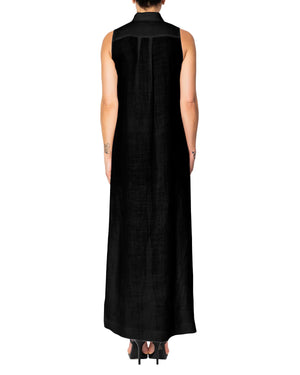 RUE 8ISQUIT SLEEVELESS LONG RAMIE DRESS SPRING 25