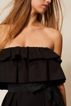 TWIN SET OFF SHOULDER POPLIN DRESS