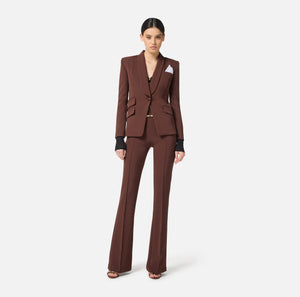 WOMENS SUIT IN CREPE FABRIC BY ELISABETTA FRANCHI FALL 25
