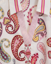 HERZENS PAISLEY SILK BLOUSE