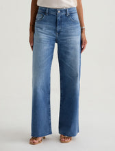 AG JEANS SAIGE WIDE LEG CROPPED MID RISE JEANS