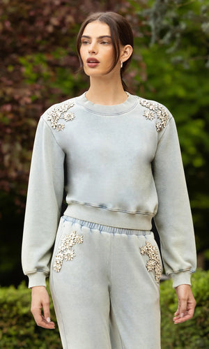 JULIE CRYSTAL PATCH SWEAT SHIRT BY GENERATION LOVE FALL 25