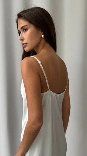 ALEMA SATIN DRESS BY CHARLI FALL 25
