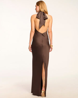 TATIANA HIGH NECK GOWN BY RAMY BROOK FALL 24 HOLIDAY