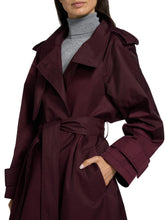 LAMARQUE COLETTE BURGUNDY TRENCH COAT