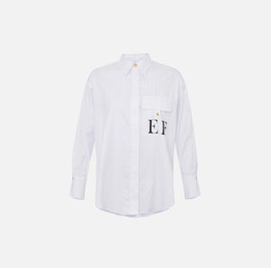 COTTON STRIPED POPLIN SHIRT BY ELISABETTA FRANCHI FALL 25
