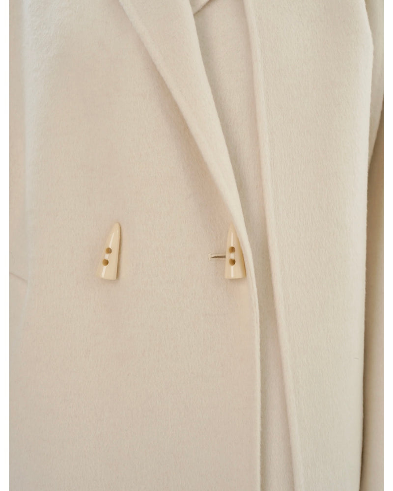 TWILA WOOL SCARF COAT IN WINTER WHITE BY LA MARQUE FALL 25