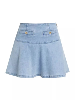 ADELLA DENIM STRETCH SKIRT BY GENERATION LOVE FALL 24