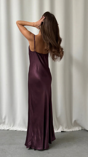 ALEMA SATIN DRESS BY CHARLI FALL 25