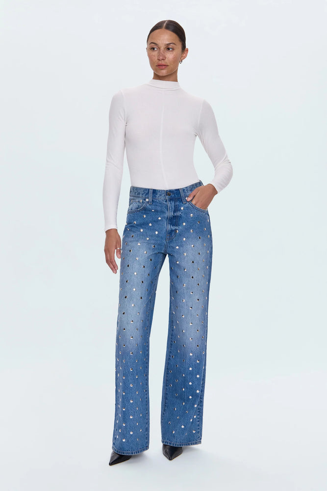HENDRIX HIGH RISE BAGGY JEAN- CHARMED BY PISTOLA HOLIDAY 25
