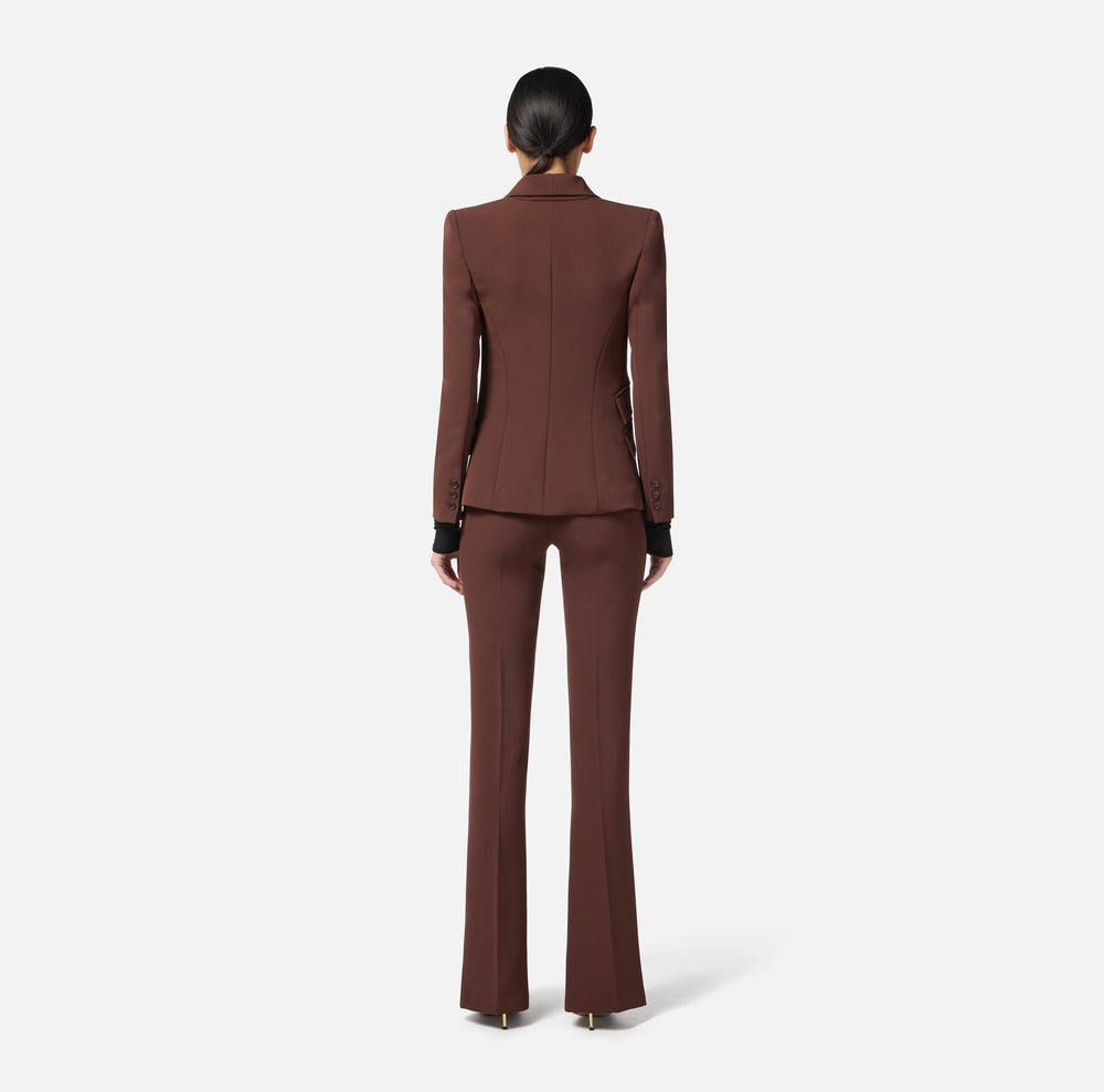 WOMENS SUIT IN CREPE FABRIC BY ELISABETTA FRANCHI FALL 25