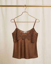 FRACOMINA TANK TOP CAMISOLE WITH POLKA DOTS PATTERN