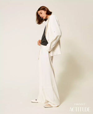 SUIT WITH HAND EMBROIDERED BLAZER BY TWIN SET FALL 25