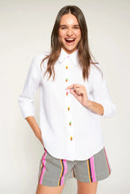 VILAGALLO WHITE SHIRT WITH EMBROIDERED ICE CREAM