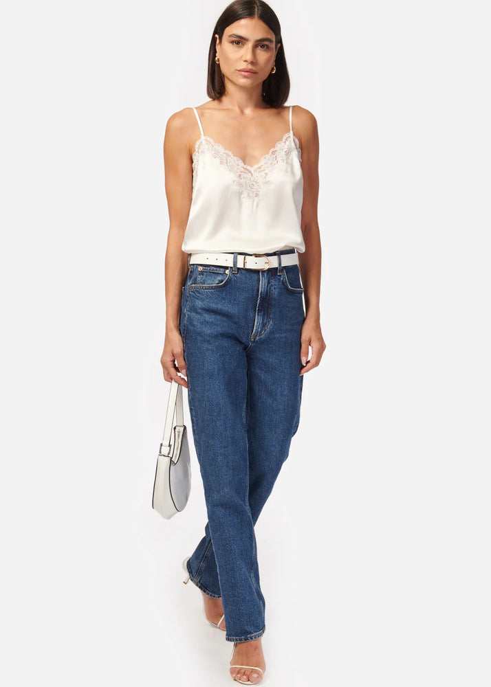 RIVIERA CAMISOLE IN WHITE BY CAMI NYC SPRING 24