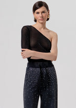 FRACOMINA PALAZZO PANT WITH CRYSTAL EMBELLISHMENT