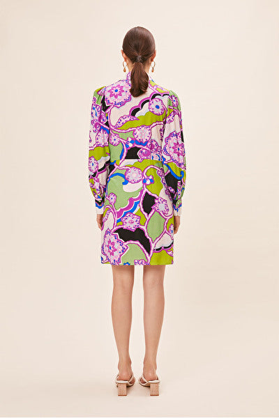 CALISTE FLORAL PRINT WRAP DRESS BY SUNCOO SPRING 24