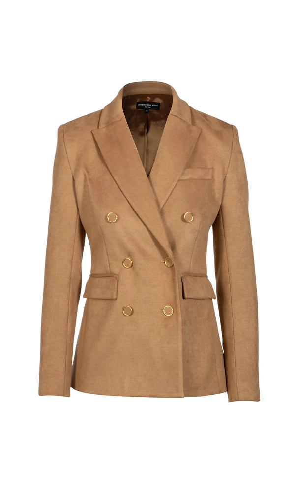 ARIELLE VEGAN SUEDE BLAZER BY GENERATION LOVE FALL 25