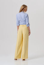 FRACOMINA GILET OVER FIT BLAZER AND FLARE PALAZZO PANT SET