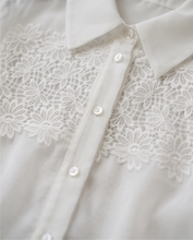 MILVA MI EMBROIDERED ORGANZA BLOUSE