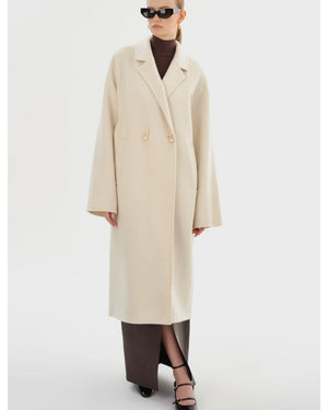 TWILA WOOL SCARF COAT IN WINTER WHITE BY LA MARQUE FALL 25
