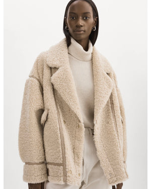 BADU | OVERSIZED FAUX SHEARLING JACKET BY LA MARQUE FALL 24