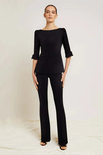 CHIARA BONI VENUSETTE HIGH WAISTED BLACK PANTS