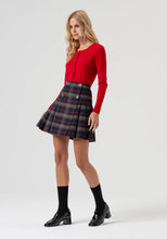 MINI SKIRT FLARED WITH TARTAN PATTERN BY FRACOMINA FALL 25